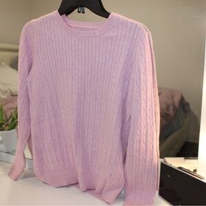 Kim Rogers Light Pink Cable Knit Sweater